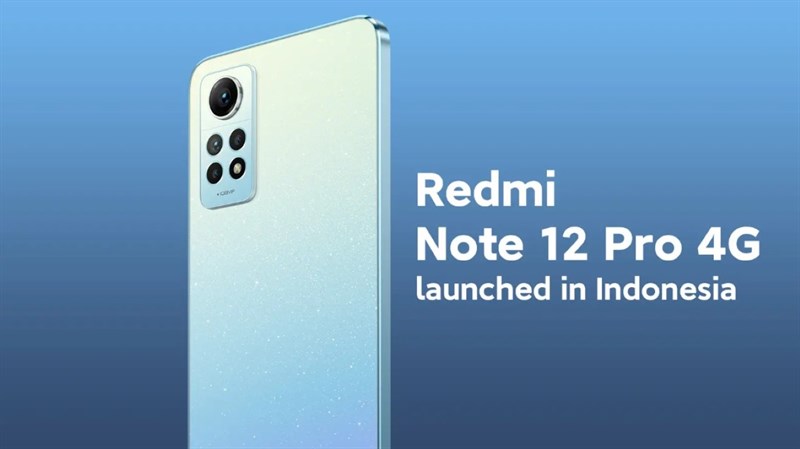 Redmi Note 12 Pro 4G được hãng xác nhận ra mắt tại Indonesia