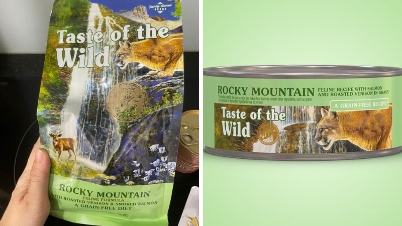 Thức ăn ướt và thức ăn khô cho mèo Taste of the Wild Rocky Mountain