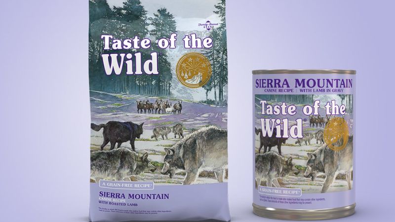 Thức ăn ướt và thức ăn khô cho chó Taste of the Wild Sierra Mountain