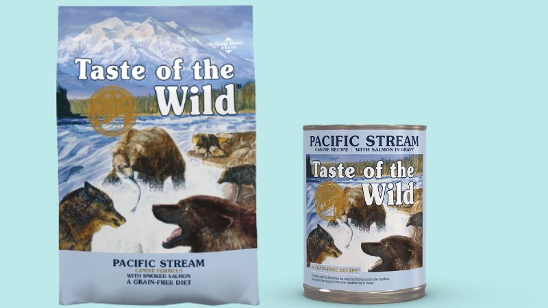 Thức ăn ướt và thức ăn khô cho chó Taste of the Wild Pacific Stream