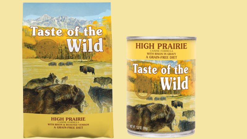 Thức ăn ướt và thức ăn khô cho chó Taste of the Wild High Prairie