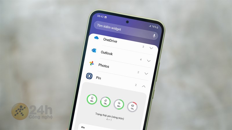 Cách theo dõi pin các thiết bị đã kết nối trên Galaxy A54 Cách theo dõi pin các thiết bị đã kết nối trên Galaxy A54