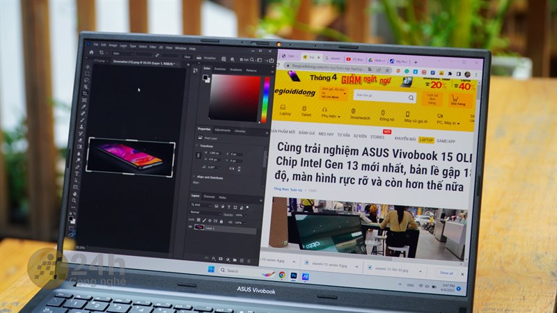 ASUS Vivobook 15 OLED A1505VA còn mang đến khả năng đa nhiệm tốt với dung lượng RAM 8 GB (có thể nâng cấp tối đa 16 GB)