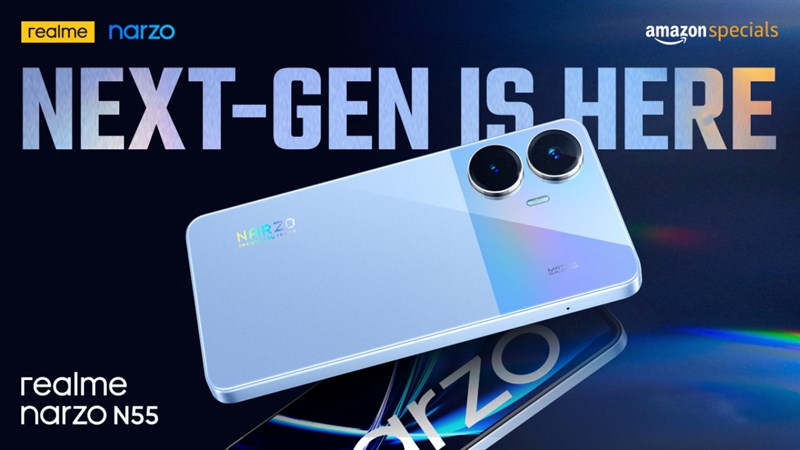 Hình ảnh chính thức của realme Narzo N55