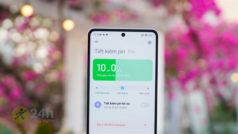Redmi Note 12 Pro có thể đáp ứng tốt nhu cầu sử dụng gần một ngày làm việc của người dùng với viên pin 5.000 mAh Redmi Note 12 Pro có thể đáp ứng tốt nhu cầu sử dụng gần một ngày làm việc của người dùng với viên pin 5.000 mAh