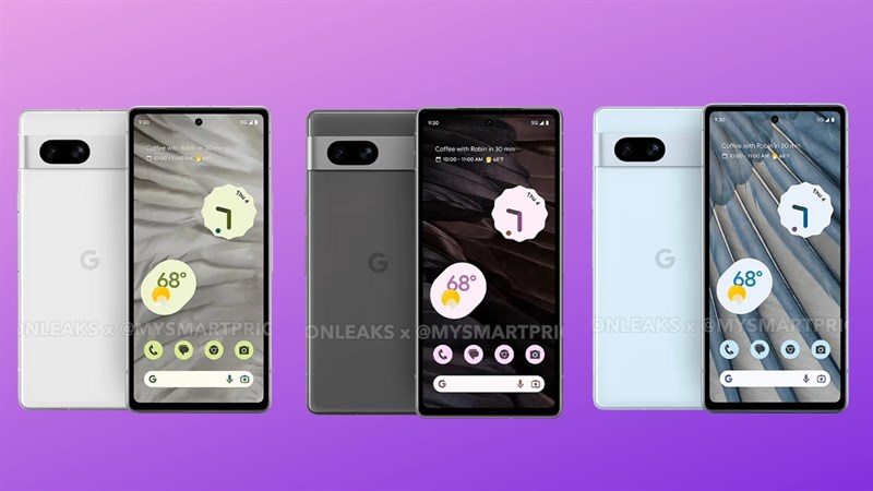 Các màu sắc trên Google Pixel 7a Các màu sắc trên Google Pixel 7a