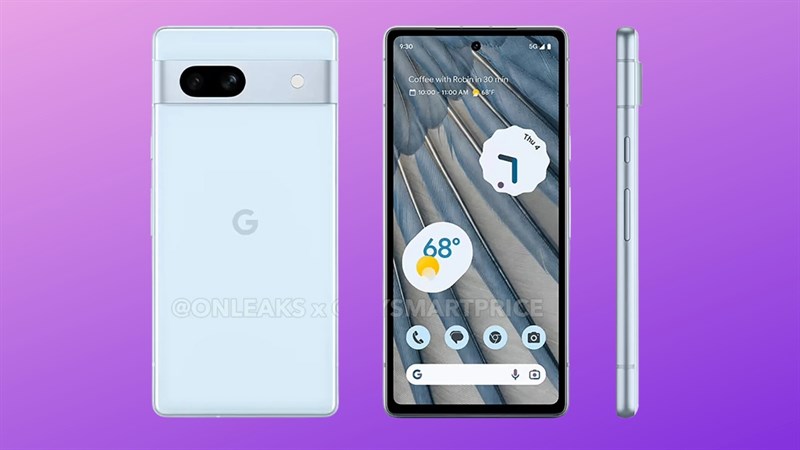 Màu xanh nhạt của Pixel 7a, có thể được gọi là Sky Blue hoặc Arctic Blue Màu xanh nhạt của Pixel 7a, có thể được gọi là Sky Blue hoặc Arctic Blue