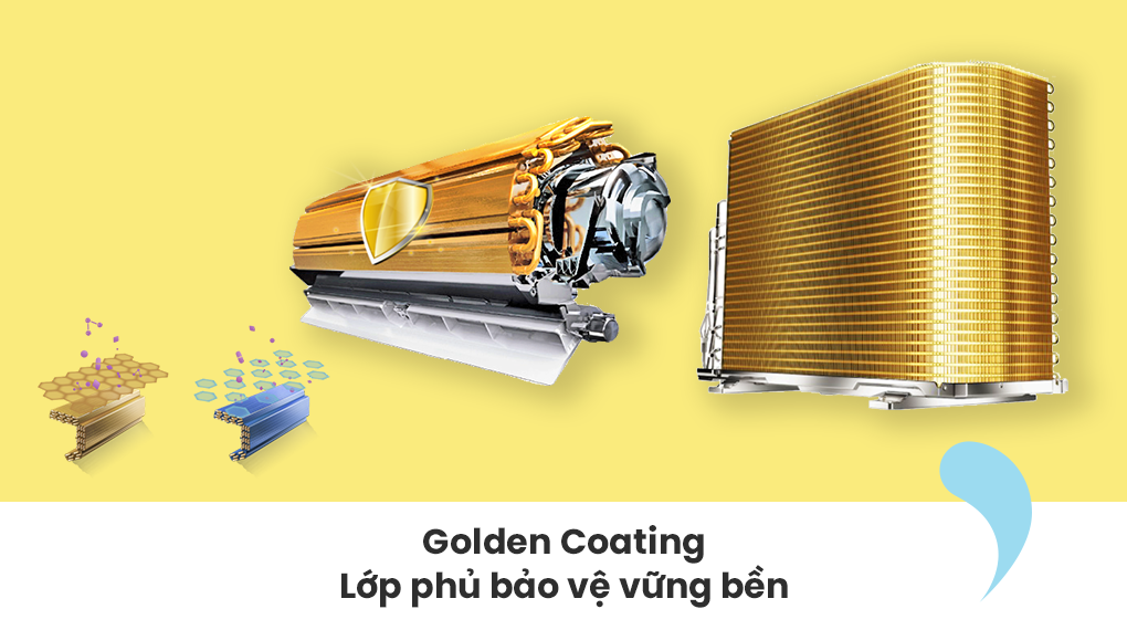 Các công nghệ nổi bật trên máy lạnh Comfee 2023 - Golden Coating