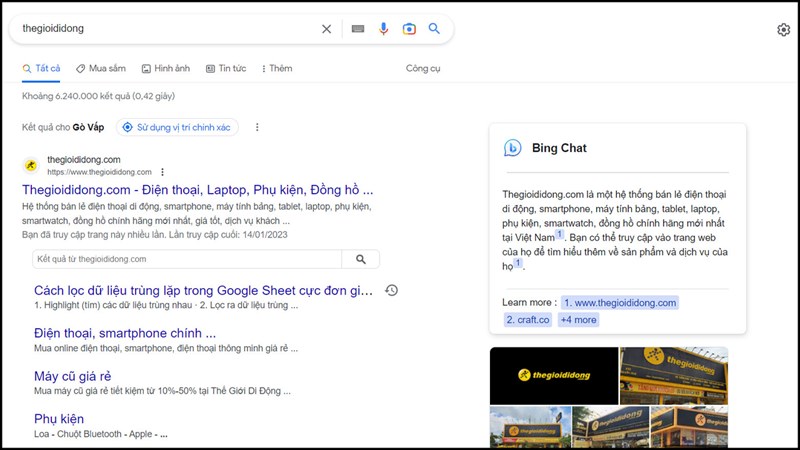 Cách sử dụng Bing AI chung với Google