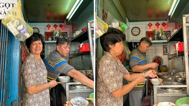 Chú Phát và cô Thu - Chủ tiệm hủ tiếu mì cá Phát Mập