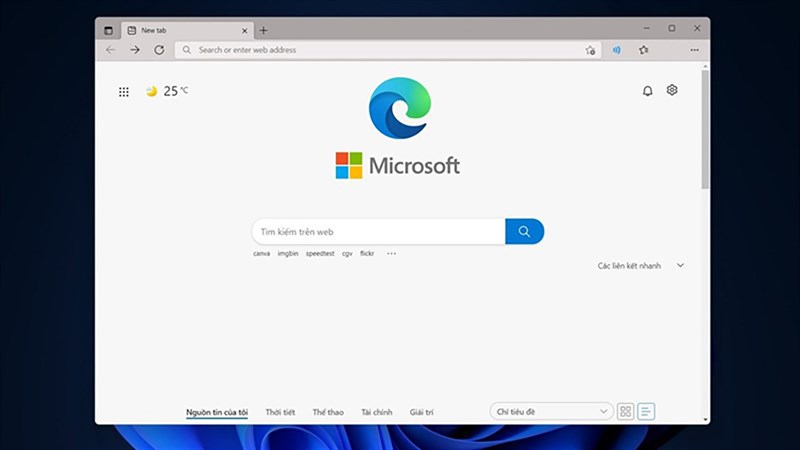 Cách vô hiệu nút Bing trong Microsoft Edge