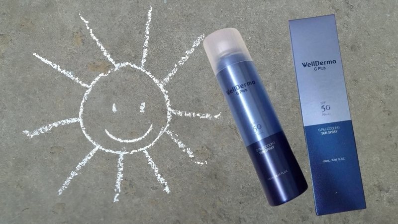 Xịt chống nắng Wellderma G Plus Cooling Sun Spray