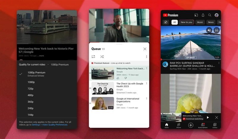 Các tính năng mới của YouTube Premium trong đó, tính năng 