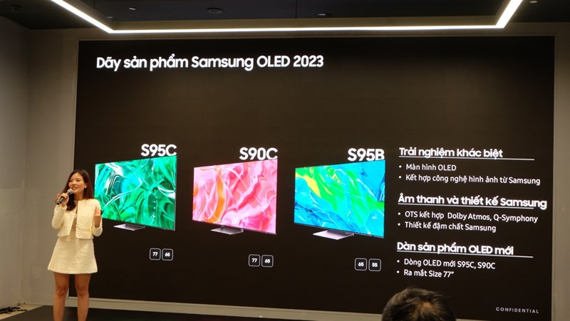 Một điểm nổi bật khác là dòng sản phẩm Samsung OLED 2023, dòng TV sở hữu độ chính xác về màu sắc hoàn hảo