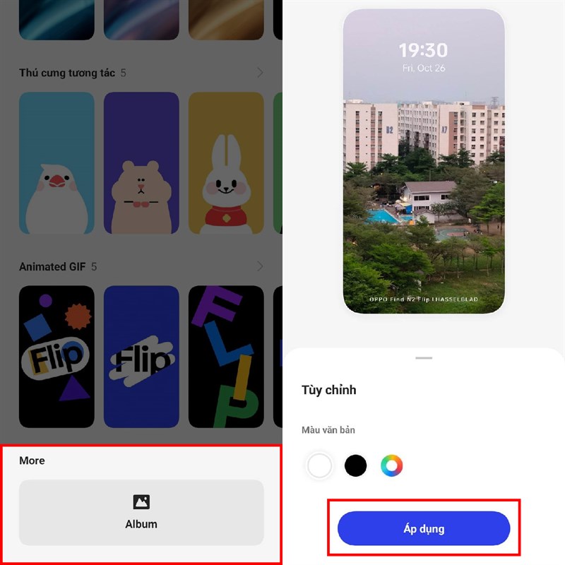 Cách dùng ảnh để làm màn hình phụ OPPO Find N2 Flip