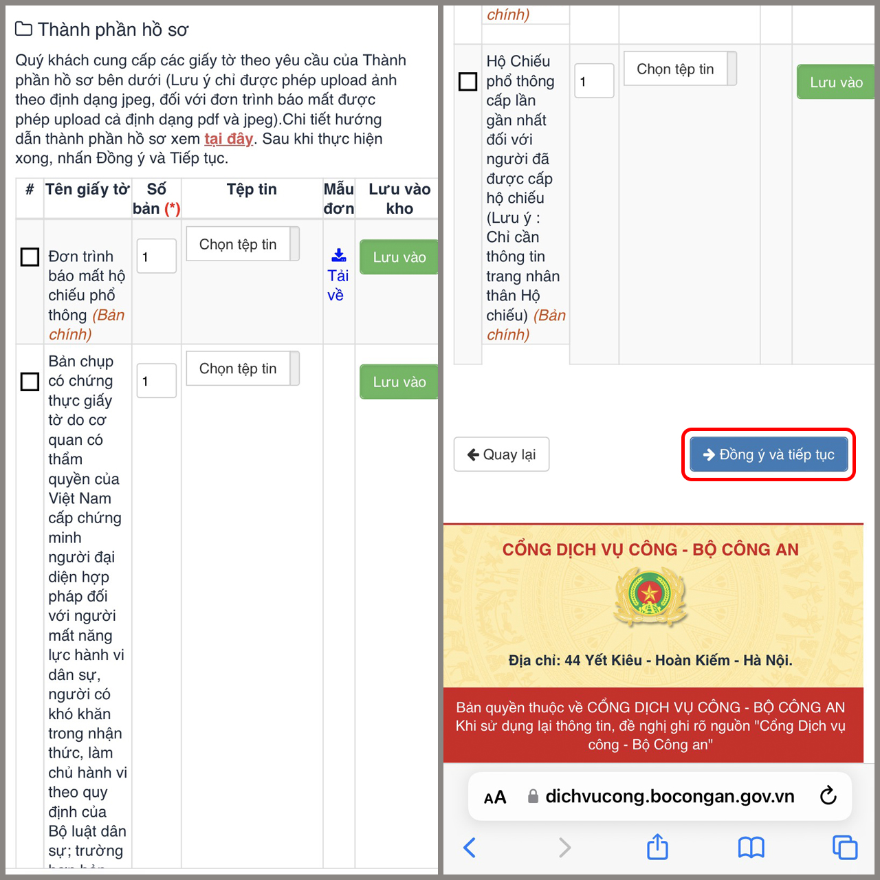 cách làm hộ chiếu online