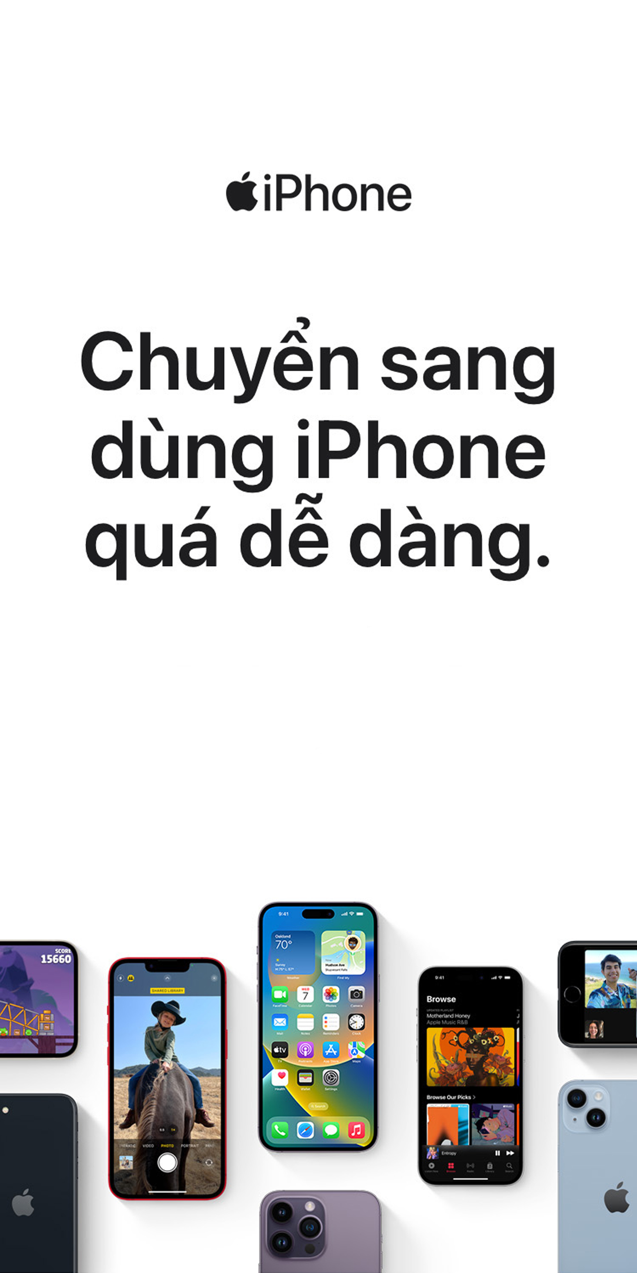 Chuyển sang dùng iPhone