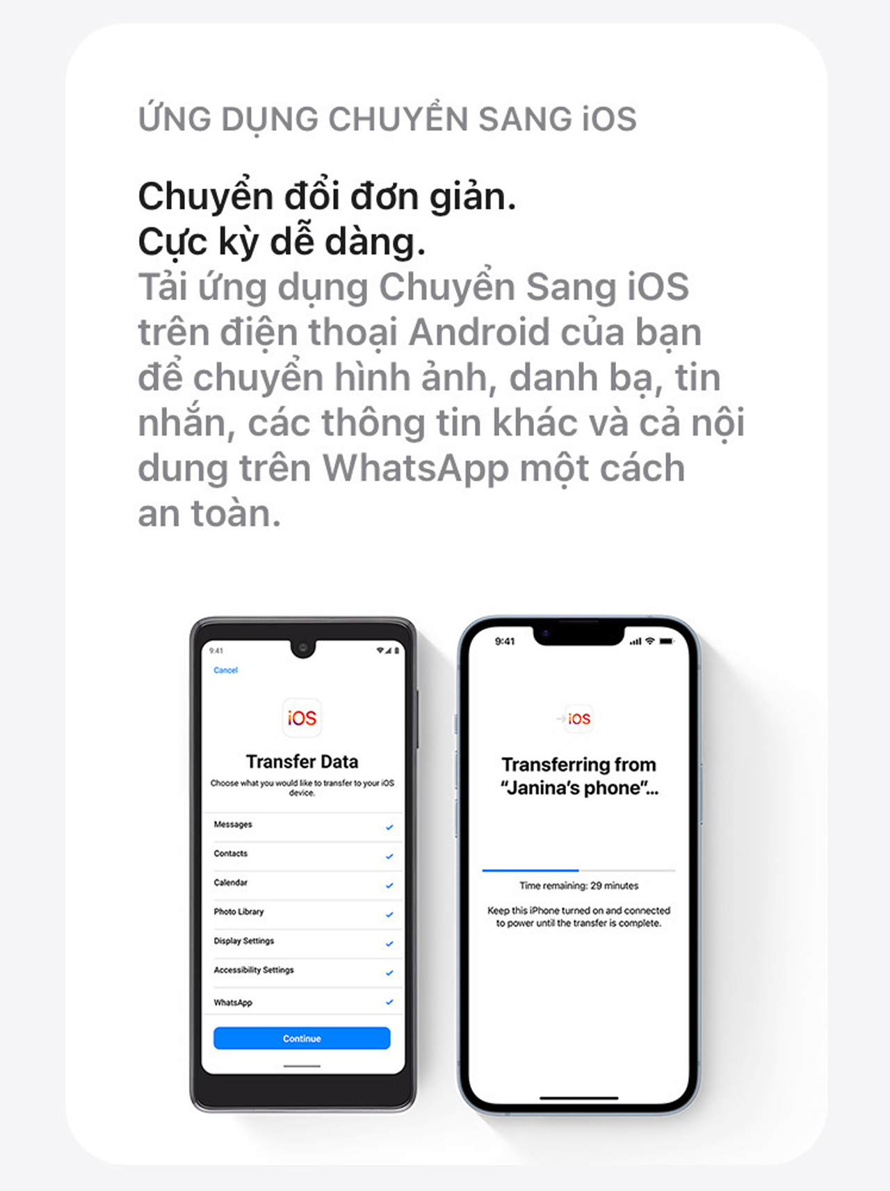 Chuyển sang dùng iPhone