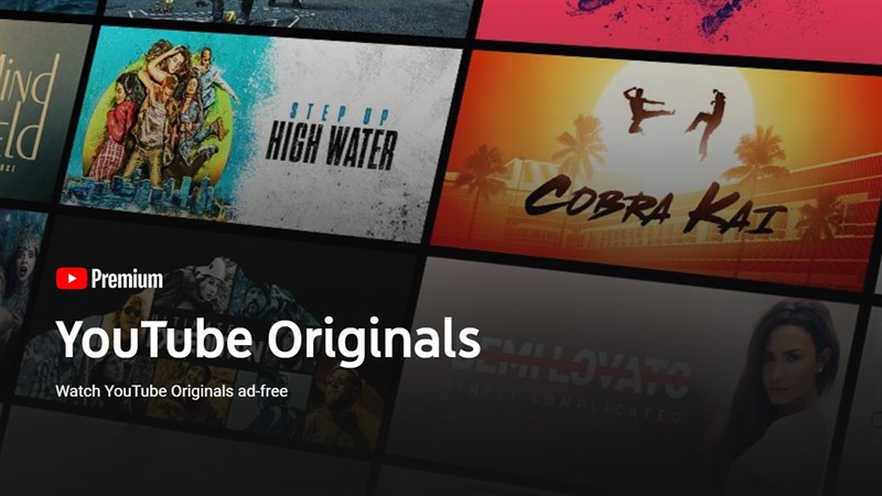 Truy cập vào kho phim YouTube Originals