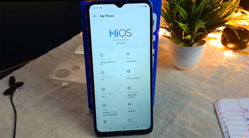 Cấu hình Tecno Spark 10 5G tốt với vi xử lý Dimensity 6020 mới