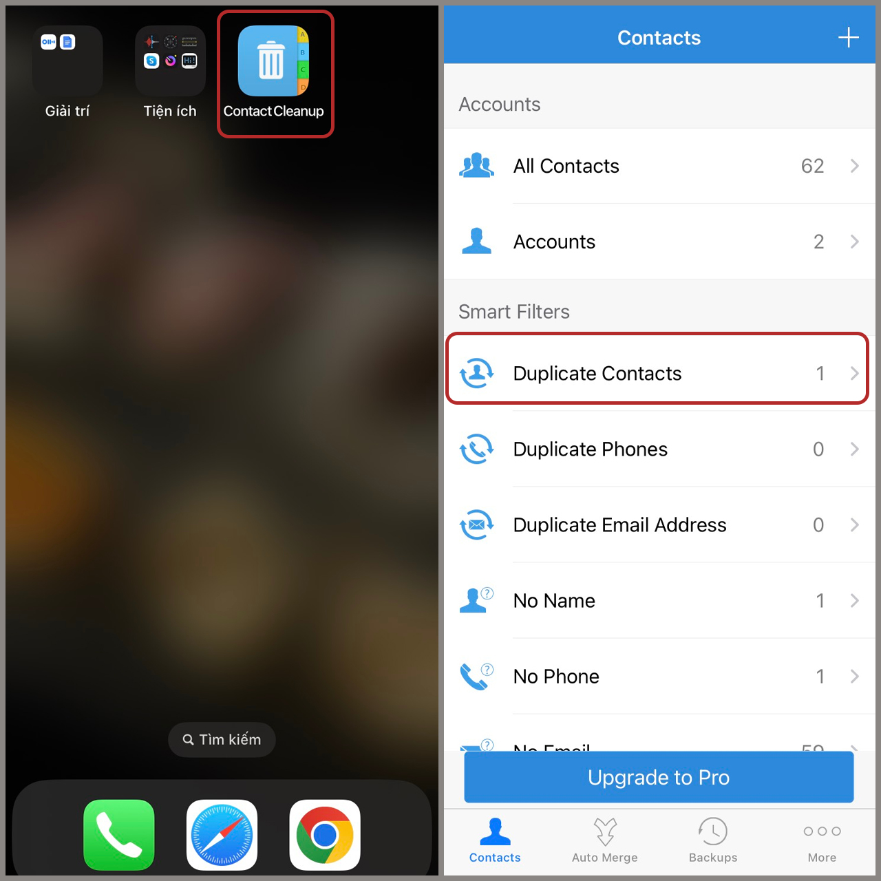 Cách xoá danh bạ trùng lặp trên iPhone Cách xoá danh bạ trùng lặp trên iPhone