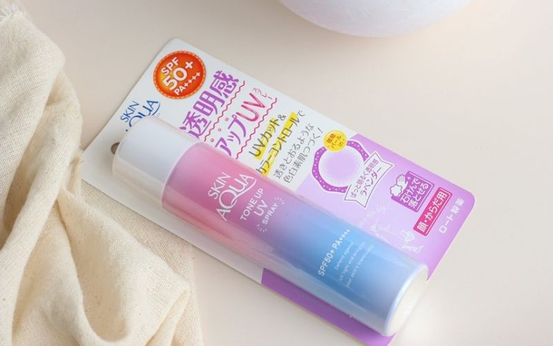 Hướng dẫn sử dụng xịt chống nắng Skin Aqua