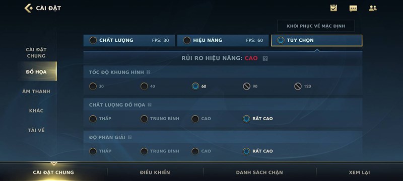 Thiết lập đồ họa LMHT: Tốc Chiến mà mình chỉnh được trên Redmi Note 12 Pro 5G Thiết lập đồ họa LMHT: Tốc Chiến mà mình chỉnh được trên Redmi Note 12 Pro 5G