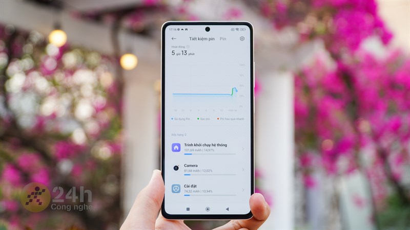 Redmi Note 12 Pro 5G được tối ưu pin tốt nên có thể mang lại thời gian chiến game lâu dài Redmi Note 12 Pro 5G được tối ưu pin tốt nên có thể mang lại thời gian chiến game lâu dài
