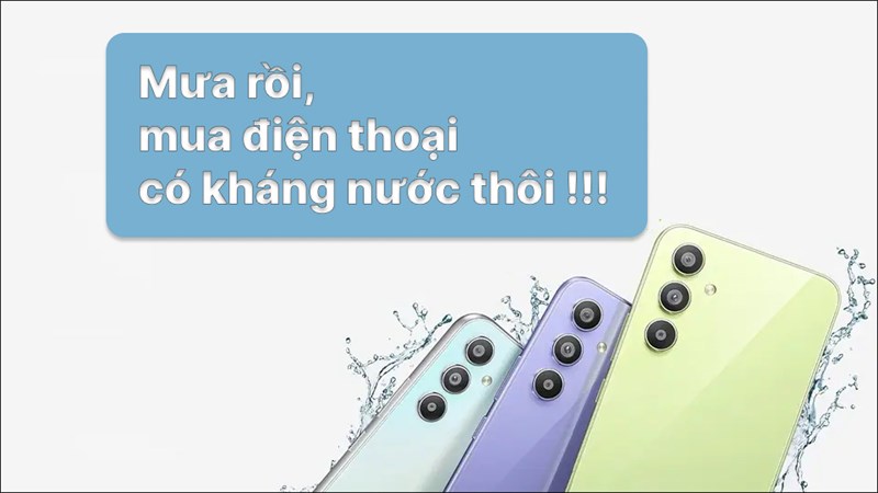 Sài Gòn đón cơn mưa đầu mùa, đây là TOP 5 smartphone có kháng nước dành cho bạn!