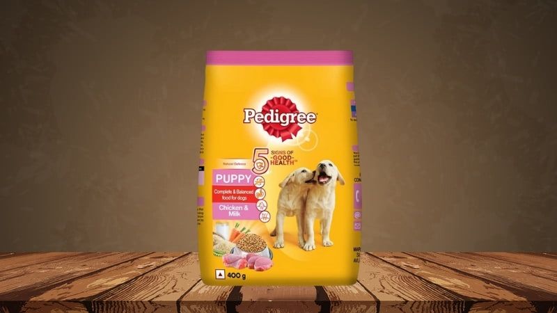 Thức ăn cho chó con Pedigree hương gà, sữa