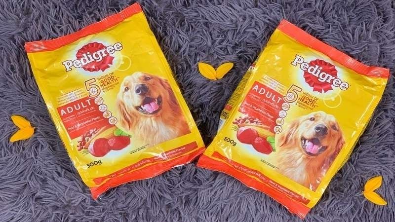 Cách phân biệt thức ăn hạt cho chó Pedigree thật giả