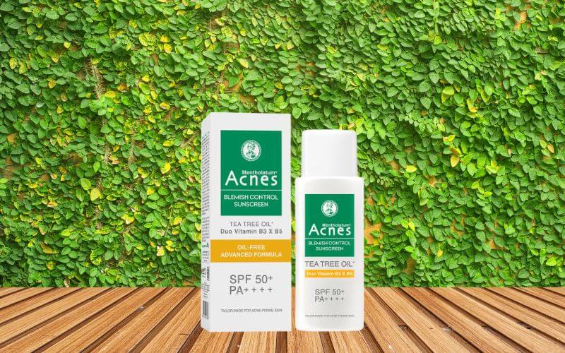 Acnes Blemish Control Sunscreen có công thức chuyên biệt dành cho da mụn