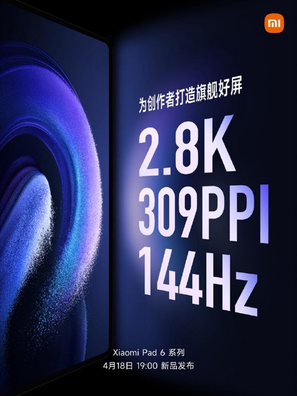 Thông số màn hình trên Xiaomi Pad 6 Thông số màn hình trên Xiaomi Pad 6