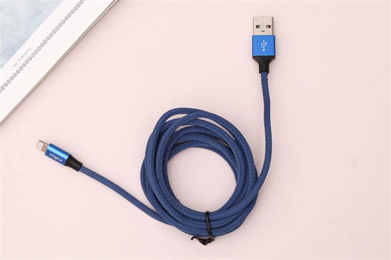 Cáp Lightning 2 m Evalu LTL-04X Xanh Navy