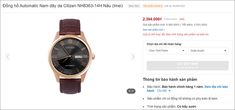 Vì sao nên lựa chọn đồng hồ thanh lý tại Thế Giới Di Động?