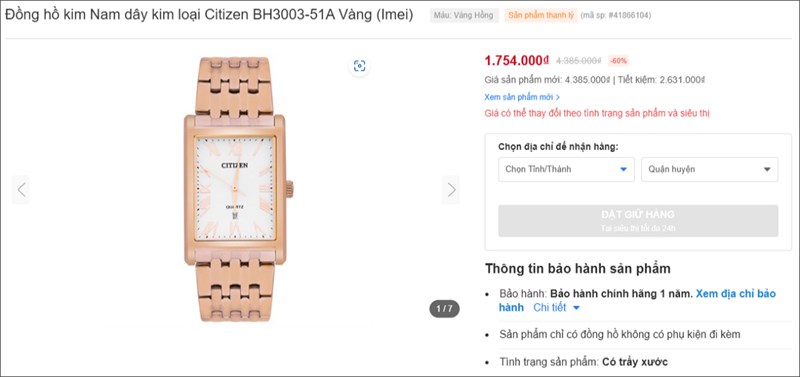 Vì sao nên lựa chọn đồng hồ thanh lý tại Thế Giới Di Động?