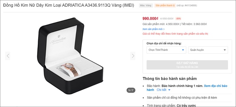 Vì sao bạn nên lựa chọn mua đồng hồ thanh lý tại Thế Giới Di Động?