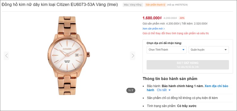 Vì sao nên lựa chọn đồng hồ thanh lý tại Thế Giới Di Động?