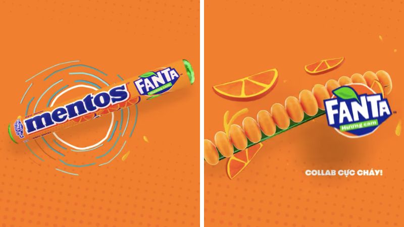 Mentos Fanta là sự kết hợp giữa thương hiệu kẹo cao su Mentos và thương hiệu nước giải khát Fanta