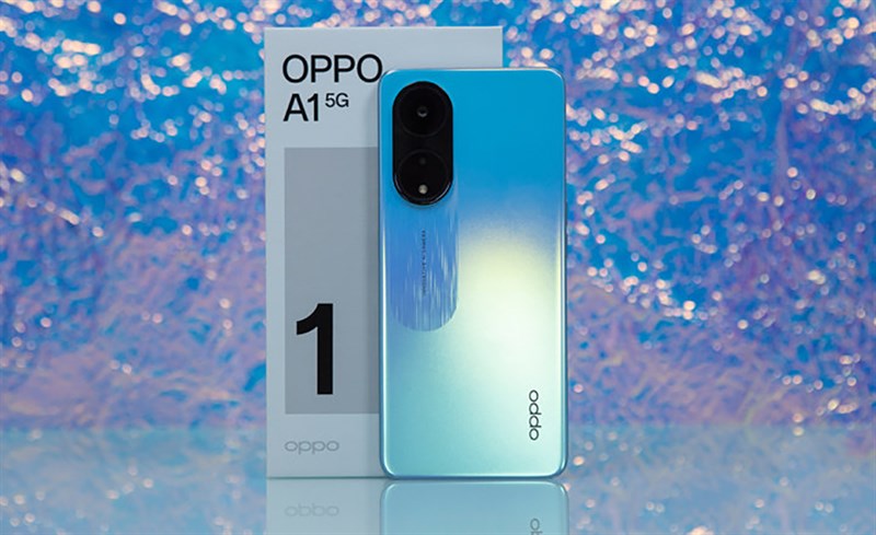 OPPO A1 5G phiên bản màu xanh dương đẹp mắt