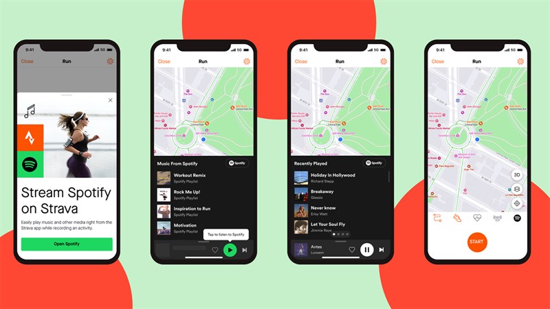 Ứng dụng Strava chính thức tích hợp Spotify