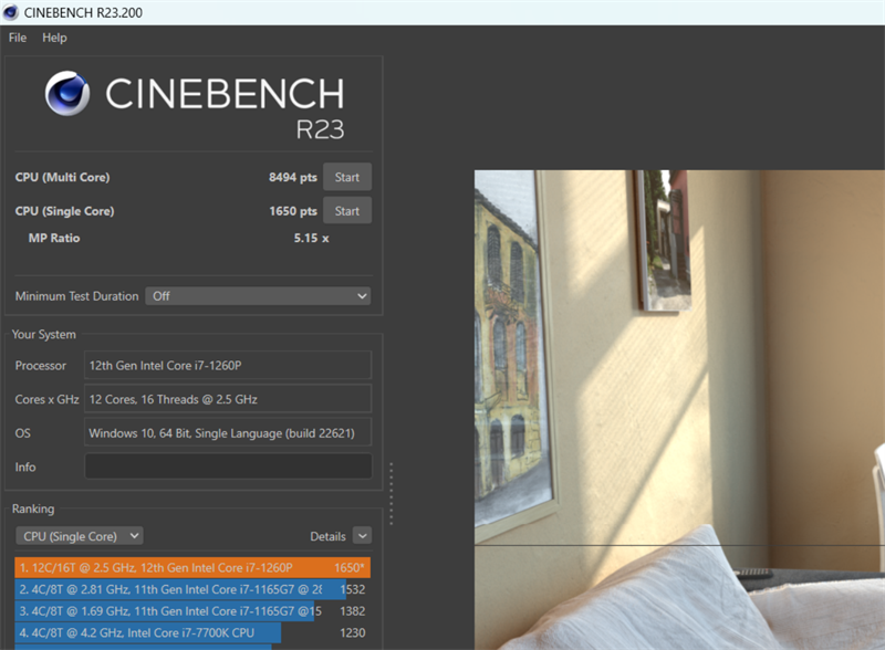 Điểm Cinebench R23 trên ThinkPad E15 Gen 4. Điểm Cinebench R23 trên ThinkPad E15 Gen 4.