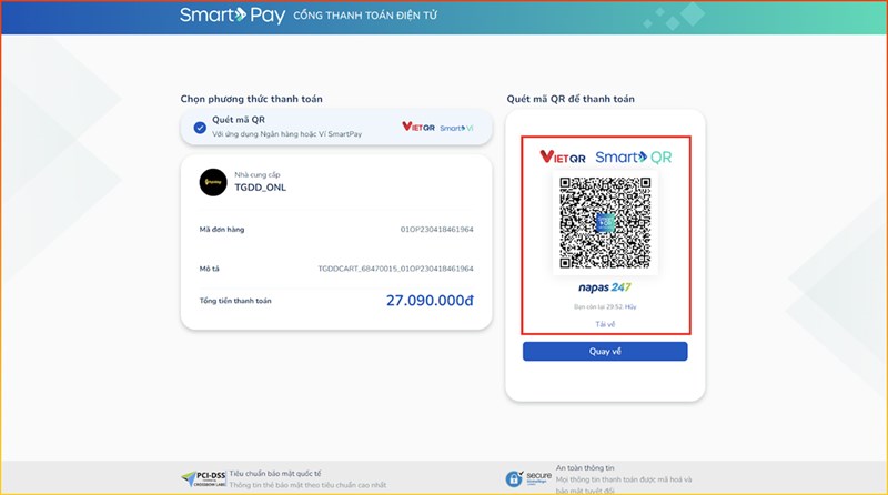 Ưu đãi thanh toán online đến 100K khi quét mã QR qua SmartPay