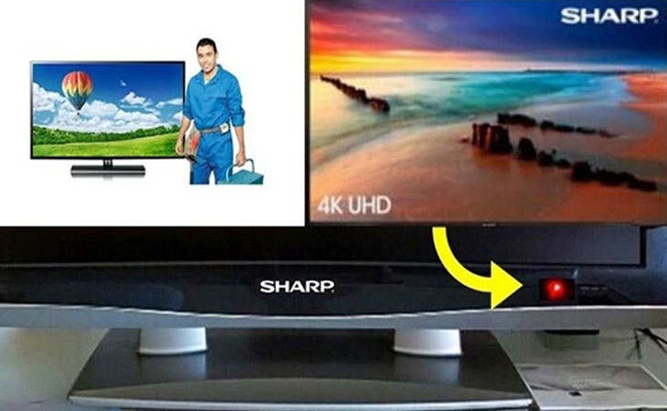 Nguyên nhân tivi Sharp nháy đèn đỏ