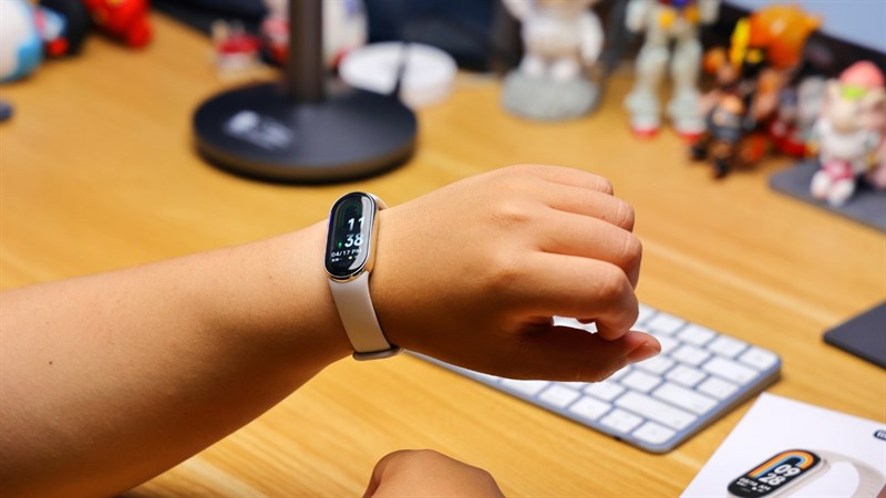 Xiaomi Band 8 có kích thước 48 x 22.5 x 10.99 mm và khối lượng 27 gram.