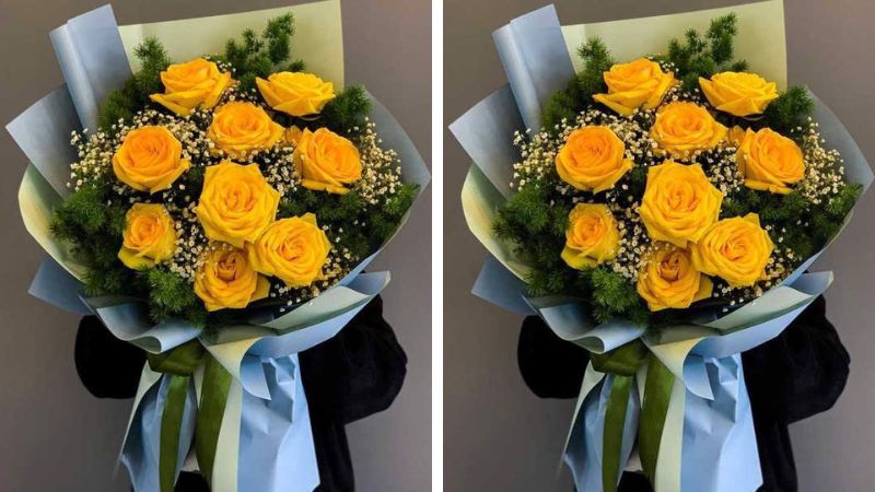Yellow rose bouquet