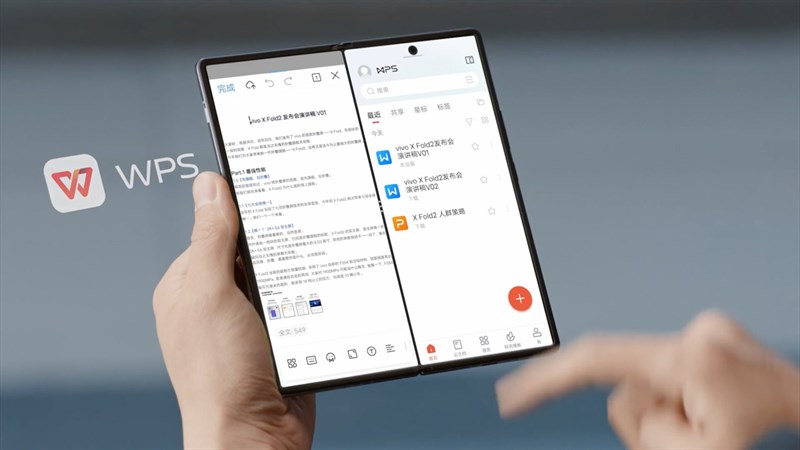 Vivo X Fold 2 còn có dung lượng RAM lên đến 12 GB giúp bạn thoải mái đa nhiệm trên màn hình lớn