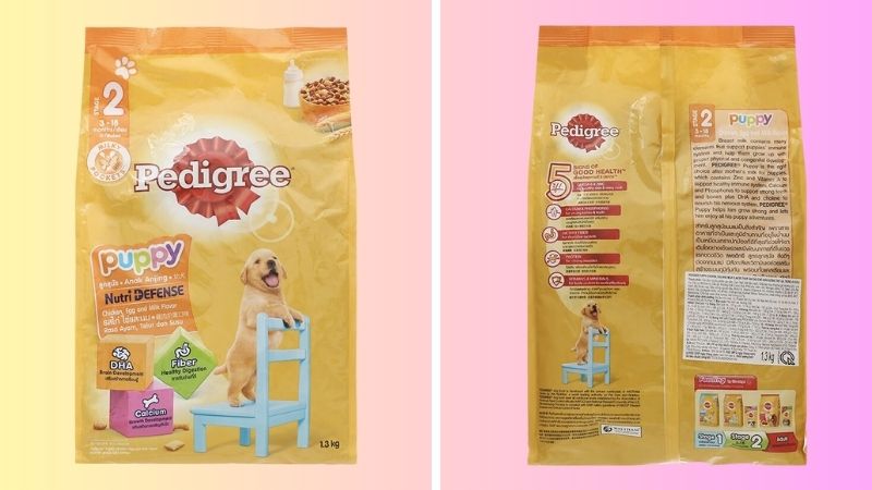 Thức ăn cho chó con Pedigree hương gà, trứng và sữa túi 1.3kg Thức ăn cho chó con Pedigree hương gà, trứng và sữa túi 1.3kg