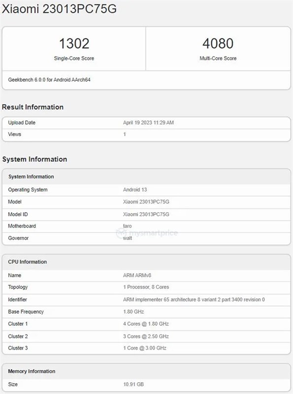 POCO F5 Pro lộ diện trên Geekbench