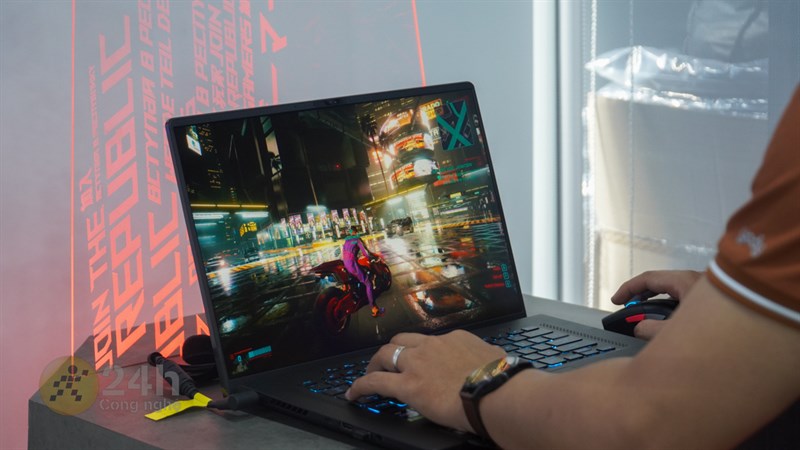 Với bộ cấu hình khủng thì ASUS ROG Zephyrus M16 2023 có thể chiến tốt nhiều tựa game nặng hiện nay